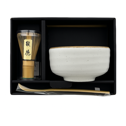 Matcha-set i keramik & bambu – komplett japanskt matchasett