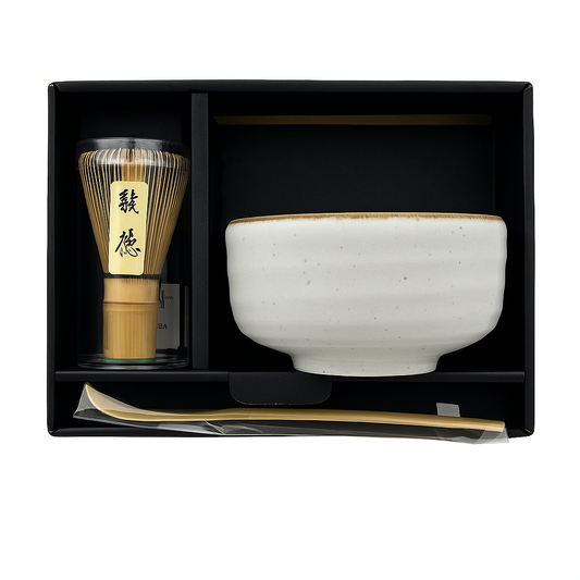 Matcha-set i keramik & bambu – komplett japanskt matchasett